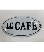 French Looking Porcelain Enamel Sign &quot;Le Cafe&quot; - $470.41 MXN