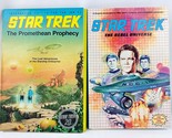 Vntg 1988 Star Trek The Promethean Prophecy + The Rebel Universe NO GAME... - $34.64