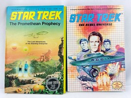 Vntg 1988 Star Trek The Promethean Prophecy + The Rebel Universe NO GAMES IBM PC - £27.68 GBP