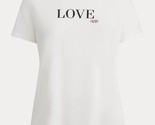 Lauren Ralph Lauren Women&#39;s Love Cotton-Blend Tee, White 2X NWT - £35.31 GBP