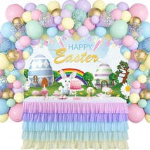 Easter Party Decorations ,131pcs Easter Balloon Garland, Party Backdrop, for Eas - £26.66 GBP