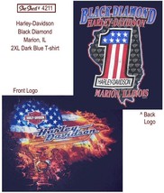 Harley-Davidson 2009 Black Diamond Marion, Ilinnois 2XL T-Shirt - $19.95