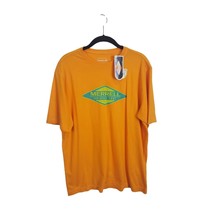 Merrell T Shirt Mens Medium Orange Short Sleeve NWT Crew Neck - $19.68