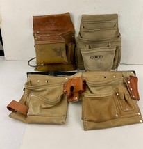 Lot of 3 Leather Tool Pouch Belt Action Suede Leather AWP - £31.92 GBP