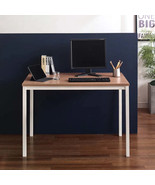 Harry Oak Wood &amp; Metal Computer Desk | Modern Desk - $285.69 CAD