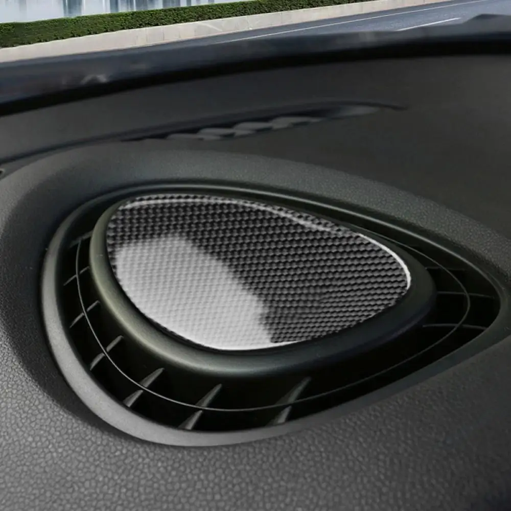 Carbon Fiber Car Console Air Outlet Vent Cover Stickers Interior Trim for Mini - £16.91 GBP