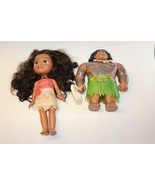 Disney Moana Talking and Singing 13&quot; Doll and 10.5&quot; Maui Doll with Hook - £13.97 GBP