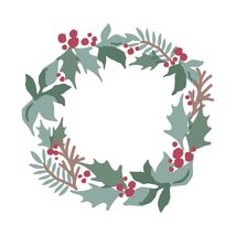 Sizzix Layered Reusable Crafts 4PK Holly Wreath by Lisa Jones | 665933 | Chapter - £14.38 GBP