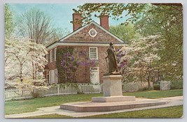 Washington Headquarters Valley Forge Park Pennsylvania Statue Vintage Postcard - £5.45 GBP