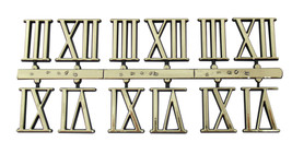 3/8&quot; Roman Gold Clock or Craft Numerals -Numbers 3,6,9,12 - NR312-38 - £1.76 GBP