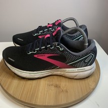 Brooks Ghost 14 Running Shoes Womens Size 9.5 Sneakers Training Athletic Black - £31.28 GBP