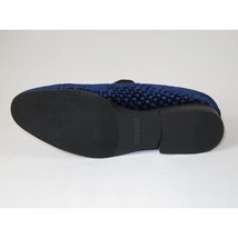 Men's Shoes Steve Madden Slip On Dress or Casual Velvet Lifted Navy Blue image 2