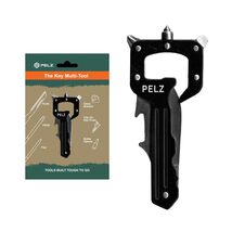  Pelz Tool Black Compact Multi-Tool Carabiner: Screwdrivers Bottle Opene... - $15.95