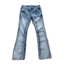 Ariya Bootcut Flap Pocket Denim Jeans ~ Sz 5/6 ~ Low Rise ~ 31.5&quot; Inseam - £20.67 GBP
