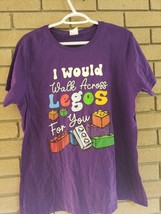 I Would Walk Across &quot;&quot; For You Purple Tshirt XL - £10.45 GBP