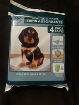 NEW Greenbrier Kennel Club Training Pads 4 Pads 22&quot; x 22&quot; Extra Absorbent ANT13 - £5.33 GBP
