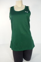 Puma USP Dry Moisture Wicking Green &amp; White Running Singlet Women&#39;s Larg... - £20.70 GBP