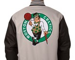 NBA Boston Celtics Jackets Poly Twill Jacket Patch Logos  JH Design Gray... - $139.99