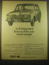 1966 Renault 16 Car Ad - As if being voted best car of the year wasn&#39;t enough - £14.45 GBP