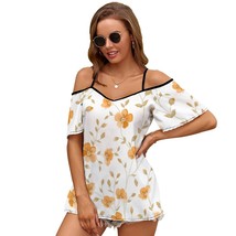 Mondxflaur Floral T Shirts for Women Short Sleeve Spaghetti Strap Top Cl... - $22.99