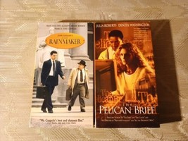 2 John Grisham VHS The Rainmaker The Pelican Brief PG-13 Julia Roberts D... - £14.20 GBP