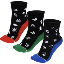 Socks for Kids 3 Pk for Girls &amp; Boys For All Activities Size M 4 to 7 Yrs NEW - £11.17 GBP