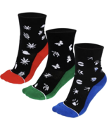 Socks for Kids 3 Pk for Girls &amp; Boys For All Activities Size M 4 to 7 Yr... - $19.20 CAD