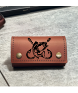 Custom Personal Leather Fly Fishing Wallet Real skin With Multicolor Hoo... - €29,94 EUR