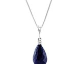 Galaxy Gold GG 14K Solid White Gold Natural Diamond and Sapphire Pendant... - $683.09