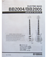 Yamaha BB2004 and BB2005 Bass Guitar Service Manual and Parts List Booklet. - $16.65 CAD