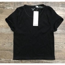 Out From Under Urban Outfitters Black Textured Crop Top Womens M/L New - £7.34 GBP