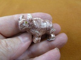 Y-WAT-22 white red River WATER BUFFALO YAK figuirne SOAPSTONE PERU FIGUR... - $173.08 MXN