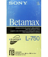 SONY Betamax L-750 Blank Video Cassette:  New  in Original Package - £3.51 GBP
