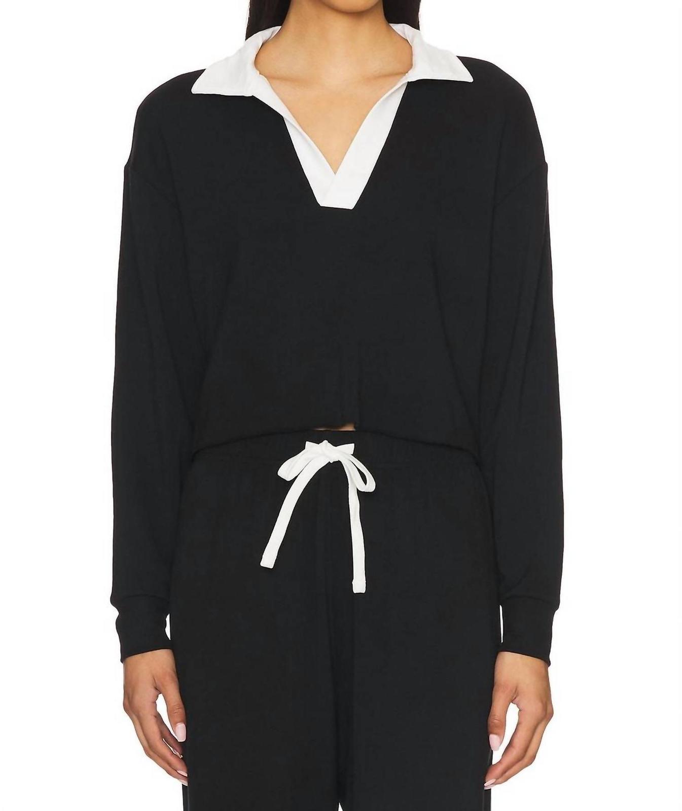 Splits59 Joan Fleece Polo Sweatshirt Size M - $72.27
