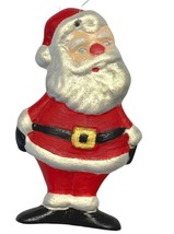 Christmas Tree Ornament Santa Claus Ceramic Vintage Handpainted  - £11.24 GBP