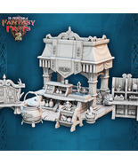 3D Printed STL Miniatures Fantasy Props 2 Herb Stall 28 - 32mm War Gamin... - €33,89 EUR+