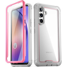 For Samsung Galaxy A54 Case Clear Back Shockproof Cover 360 Full Coverage Pink - £24.98 GBP