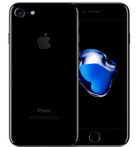 Apple iPhone 7 jet black 2gb 128gb quad core 4.7&quot; HD screen IOS 15 4g Smartphone - £335.72 GBP