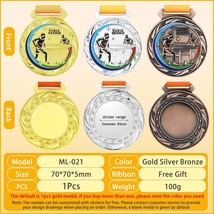 1Pc  Medal Custom Blank Medals For Any Competition Marathon Football Basketball  - £85.65 GBP