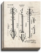 Spear Guns Patent Print Old Look on Canvas - $39.95+