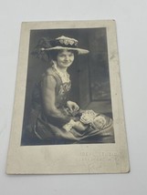 Beautiful Girl Marie Hook Hinshaw Fashion West Virginia Postcard Antique... - £13.41 GBP