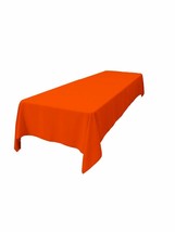 58&quot;x58&quot; - Orange - Polyester Tablecloth Picnic Events Family Dinner - £23.96 GBP