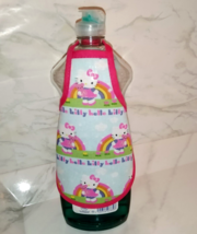 Hello Kitty On Blue Fabric -Decorative Soap Bottle Dish Apron 1PC - $71.56 MXN