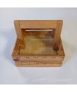 Wooden Ruler Box Caddy Handcrafted From Yardsticks Country Farmhouse Cot... - €16,69 EUR