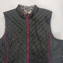 Ruby Rd Puffer Vest Women's Medium Black Full Zip Pockets Lightweight RN#107680 image 13