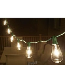 9&#39; Foot Edison Outdoor Rope hanging 10 Light Holiday Strand Set 3.5&quot; lon... - £14.91 GBP