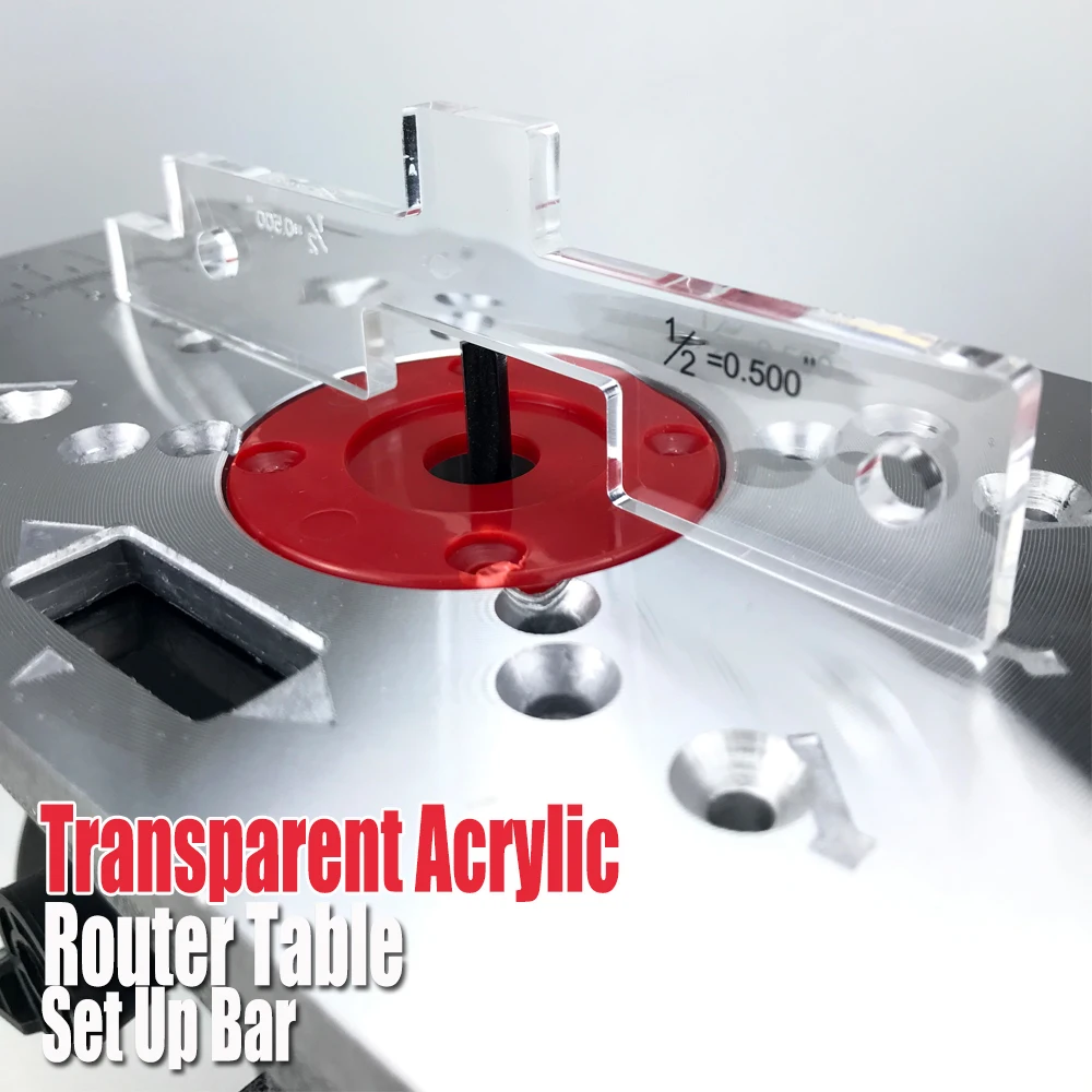 10 Pcs Transparent Acrylic Router Table Set Up Bar Precision Portable He... - $1,223.30 MXN