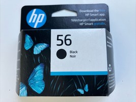 Genuine HP 56 (C6656AN#140) Black Ink Cartridge Dated FRESH 2026 - $40.60 CAD