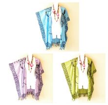 CG34 Turtle Open Cardigan Duster Kaftan Dolman Hippy Jacket Cover up Top... - $24.90