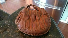 Vintage 40s MacGregor Goldsmith Leather Baseball Glove Catchers Mitt Babe Phelps - £61.24 GBP